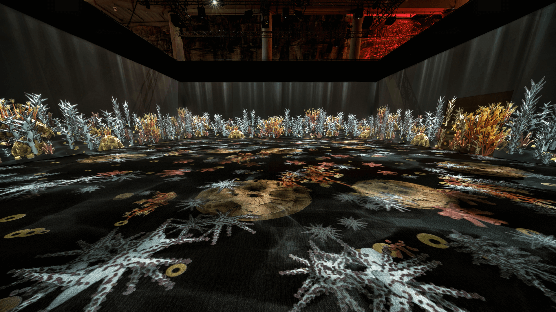 Generative corals growing